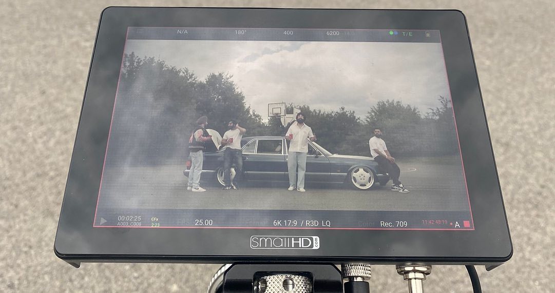 Video production monitor behind the scenes